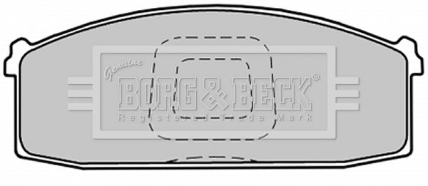 BORG & BECK Комплект тормозных колодок, дисковый тормоз BBP1280